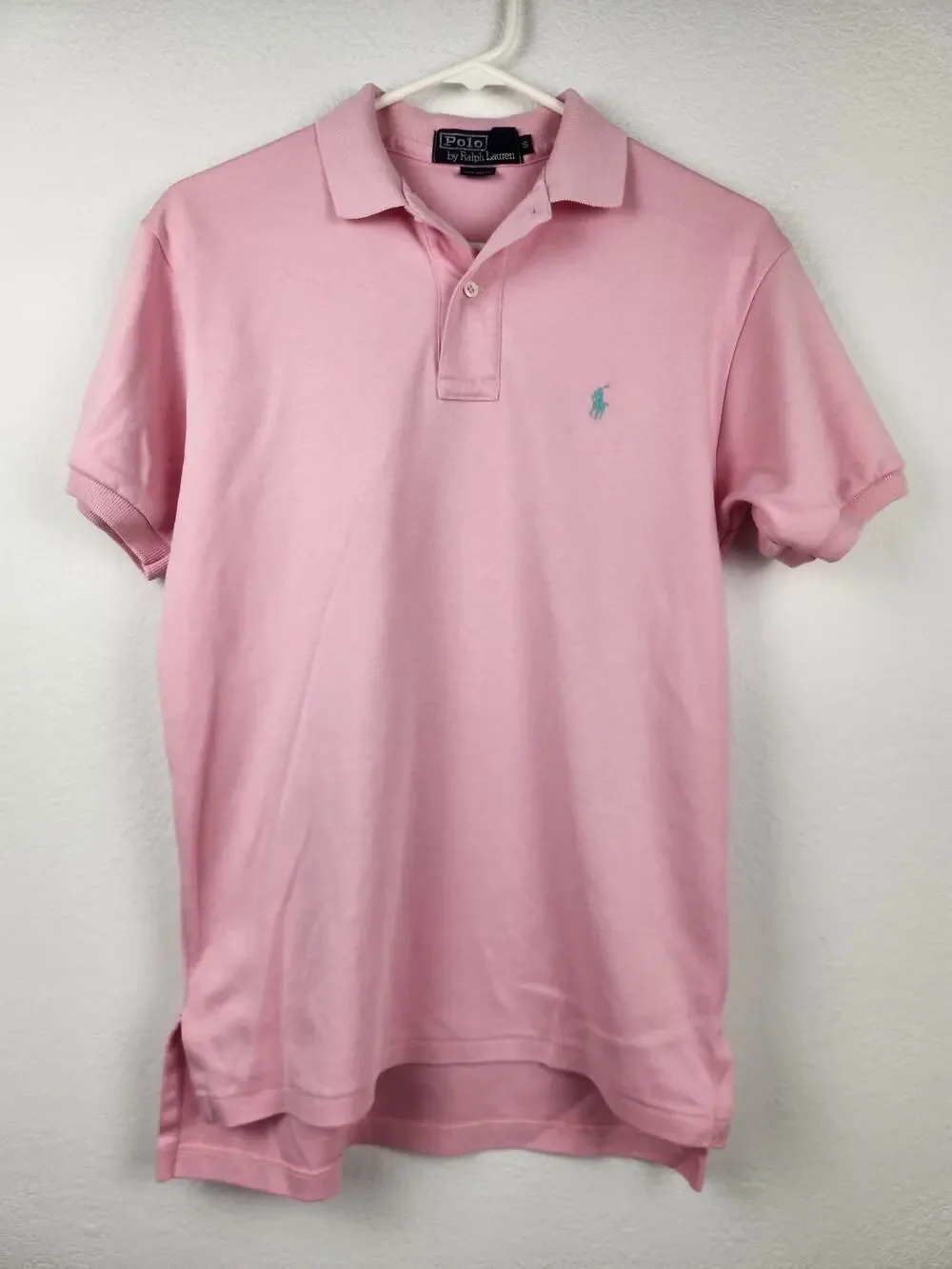 Vintage Polo by Ralph Lauren Polo Shirt Pink Men Size Small Short Sleeve